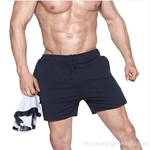 Hurtigtørrende Gym Athletic Shorts med lommer